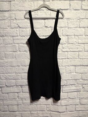 Supre Ribbed Black Tank Dress Small
